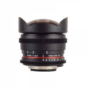 Samyang 8mm T3.8 Fish-eye CS – Garanzia Fowa Cine Lens