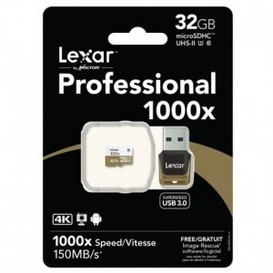 Lexar – 32/64GB  micro sd 1000X