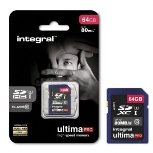 Integral UltimaPro SDXC 80MB/s UHS-I U1 64GB