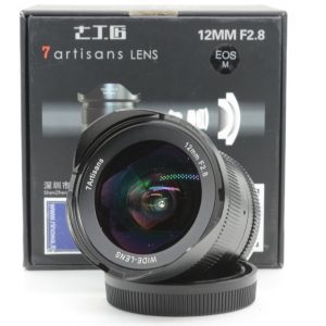 7artisans 12mm f/2.8  APS-C X Canon M FujiFilm e Sony