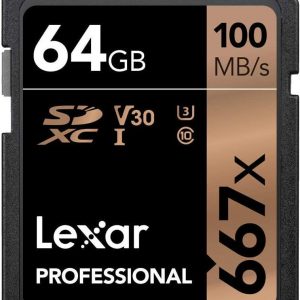 Lexar SD 64GB Professional 667X SDXC Class 10 UHS-I U3 V30