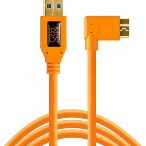 Tether Tools USB 3.0 maschio A/Micro B angolazione destra 4.6m arancio