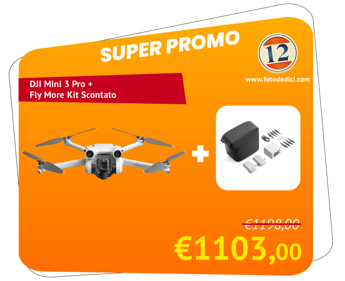 DJI Mini 3 Pro + Fly More Kit Scontato fino al 11/12/22