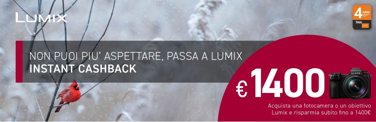 Instant CashBack Camere Lumix SERIE S