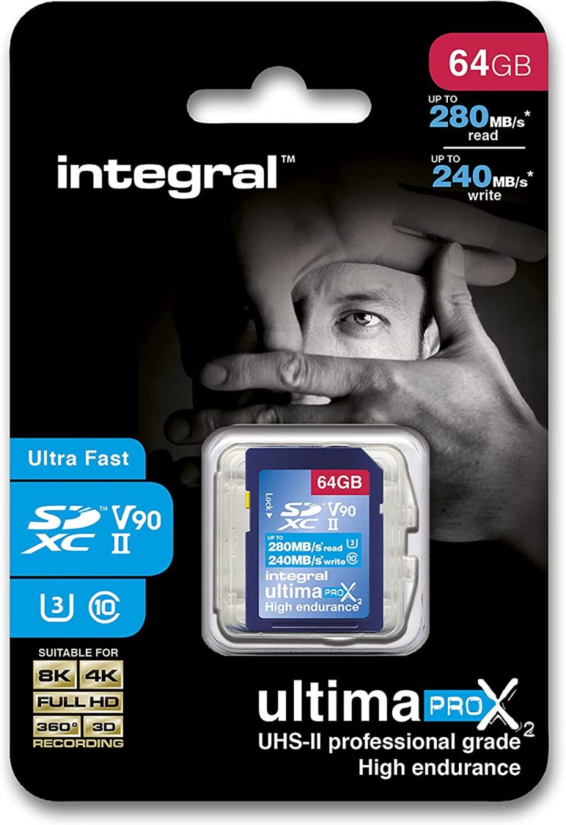 Integral SD 64/128GB UHS-II V90 classe 10