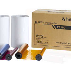 Hi-Ti P-910 2 Rotoli Di Carta E 2 Ribbon Per 200 Stampe 20X30