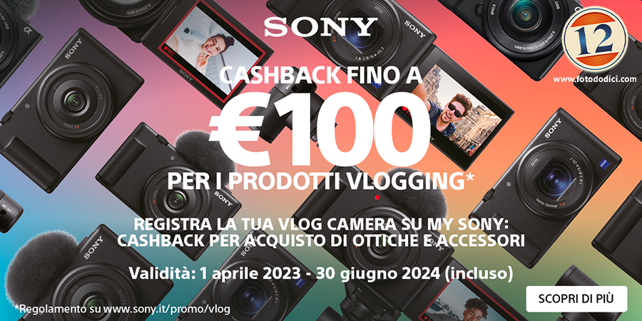 Promo SONY - Welcome TO VLOG fino al 30/06/2024