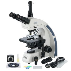 Microscopio trinoculare digitale Levenhuk MED D40T