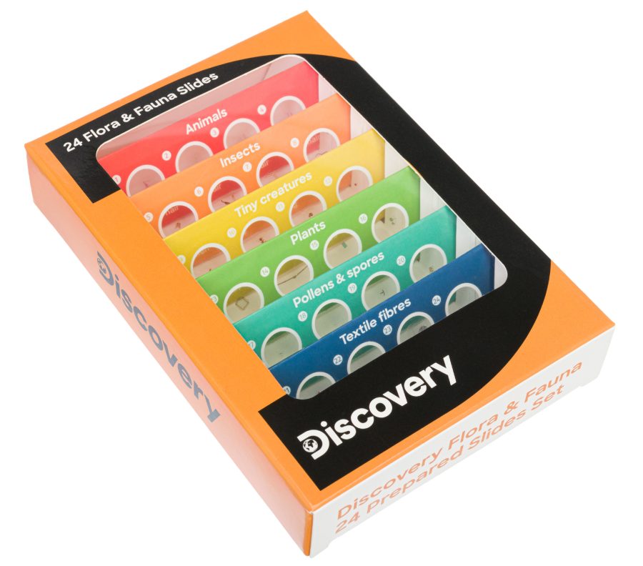 Discovery Flora & Fauna Set con 24 vetrini preparati