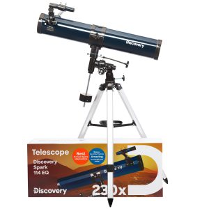 Telescopio Discovery Spark 114 EQ con libro