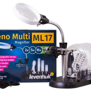 Lente d’ingrandimento nera Levenhuk Zeno Multi ML17