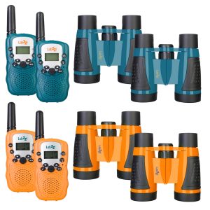 Set con walkie talkie e binocoli Levenhuk LabZZ WTT10