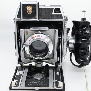 Linhof Technika Folder 6×9 con Mag. 6×9 Vetro Smerigliato OB. Schneider 105mm f 2.8