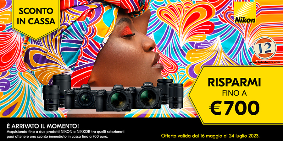 Nikon Sconto in Cassa - Risparmia € 700 fino al 24 Luglio 2023