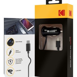 Kodak USB-C & USB-A Car Charger