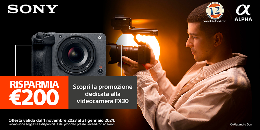 Sony FX30 - Promo CREATOR fino al 31 Gennaio 2024
