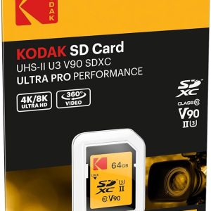 Kodak SD Card 64 GB UHS-II U3 V90 SDXC ULTRA PRO Performance