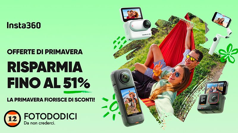 Insta360 Promo Spring fino al 31 Marzo 2025
