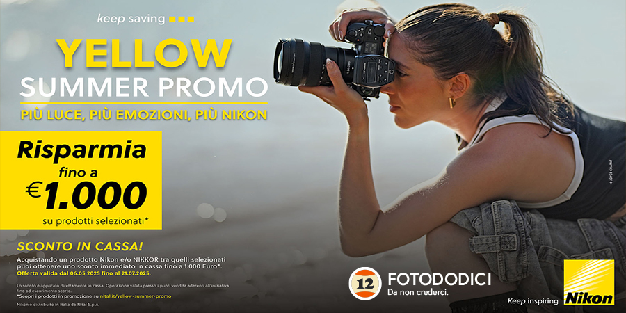 Nikon Yellow Summer Promo Sconto in cassa fino a 1000€