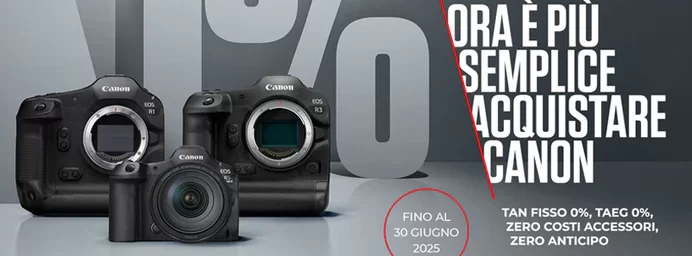 Canon Finanziamento Tasso 0 Maggio 30 Giugno 2025