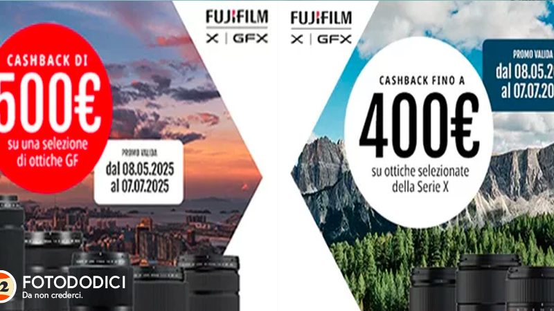Fujifilm Summer Cashback 2025 Maggio 7 Luglio 2025