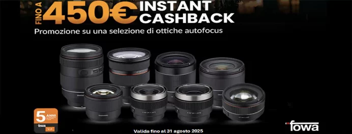 Samyang Sconto in cassa dal 1 Luglio - 31 Agosto 2025