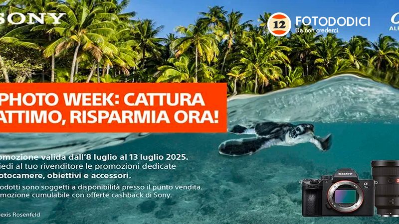 Sony Photo Week dal 8 Luglio - 13 Luglio 2025