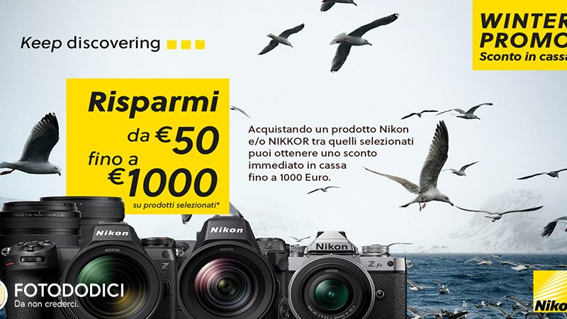 Nikon Sconto In Cassa dal 31/10/25 al 26/01/2026