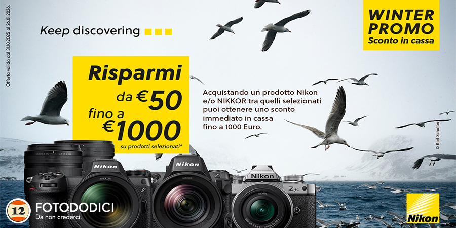 Nikon Sconto In Cassa dal 31/10/25 al 26/01/2026