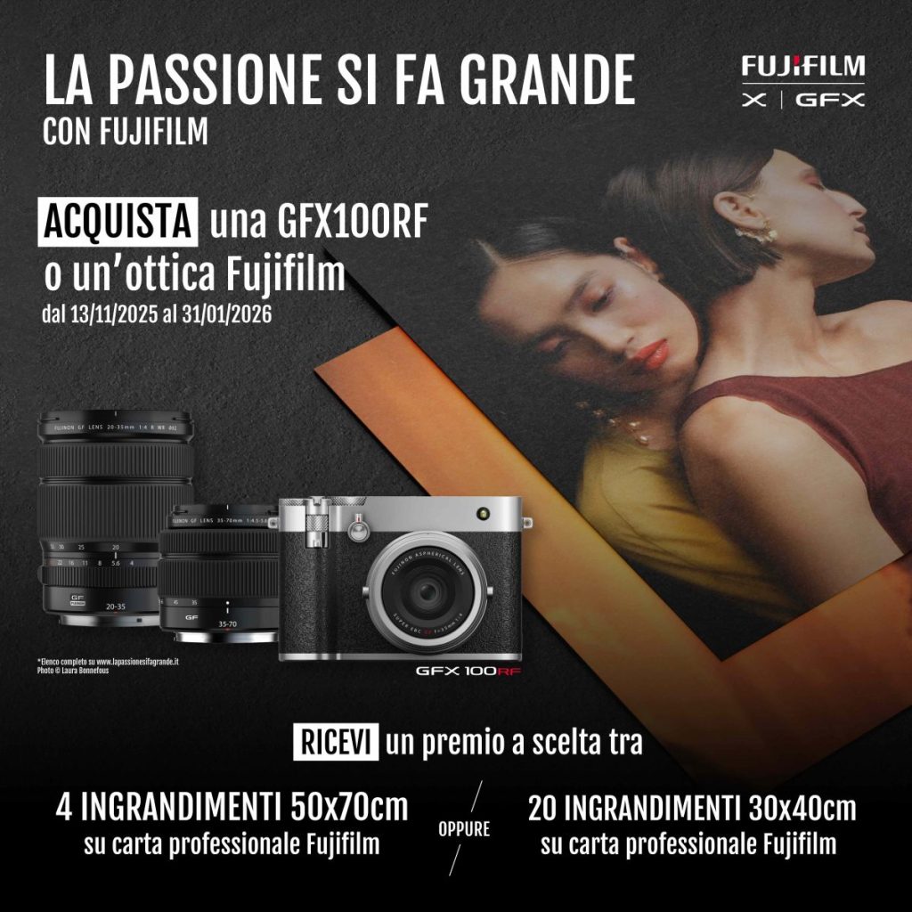 Promozione Fujifilm – Dal 13 Novembre al 31 Gennaio 2026